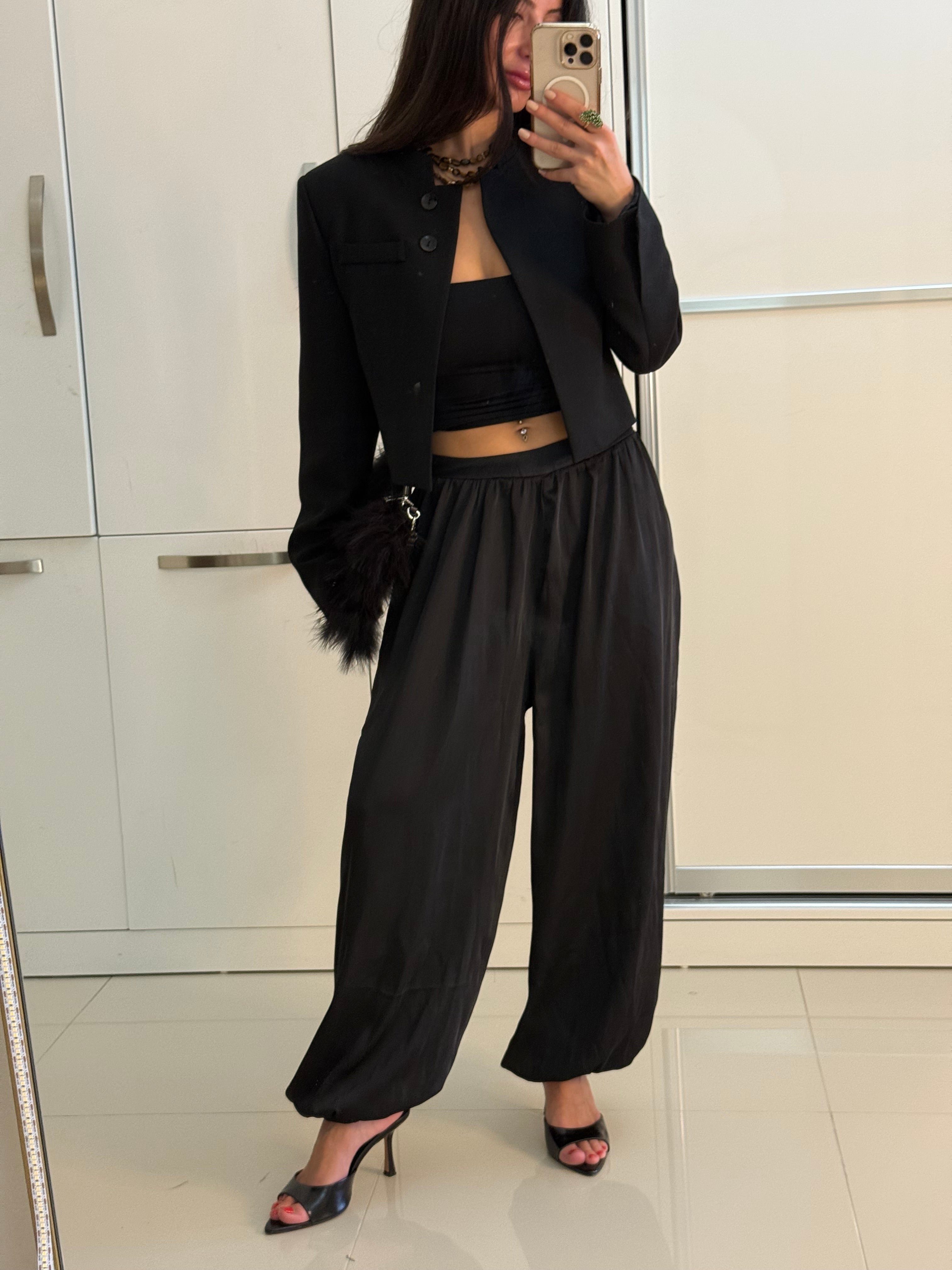 Saten şalvar pantolon