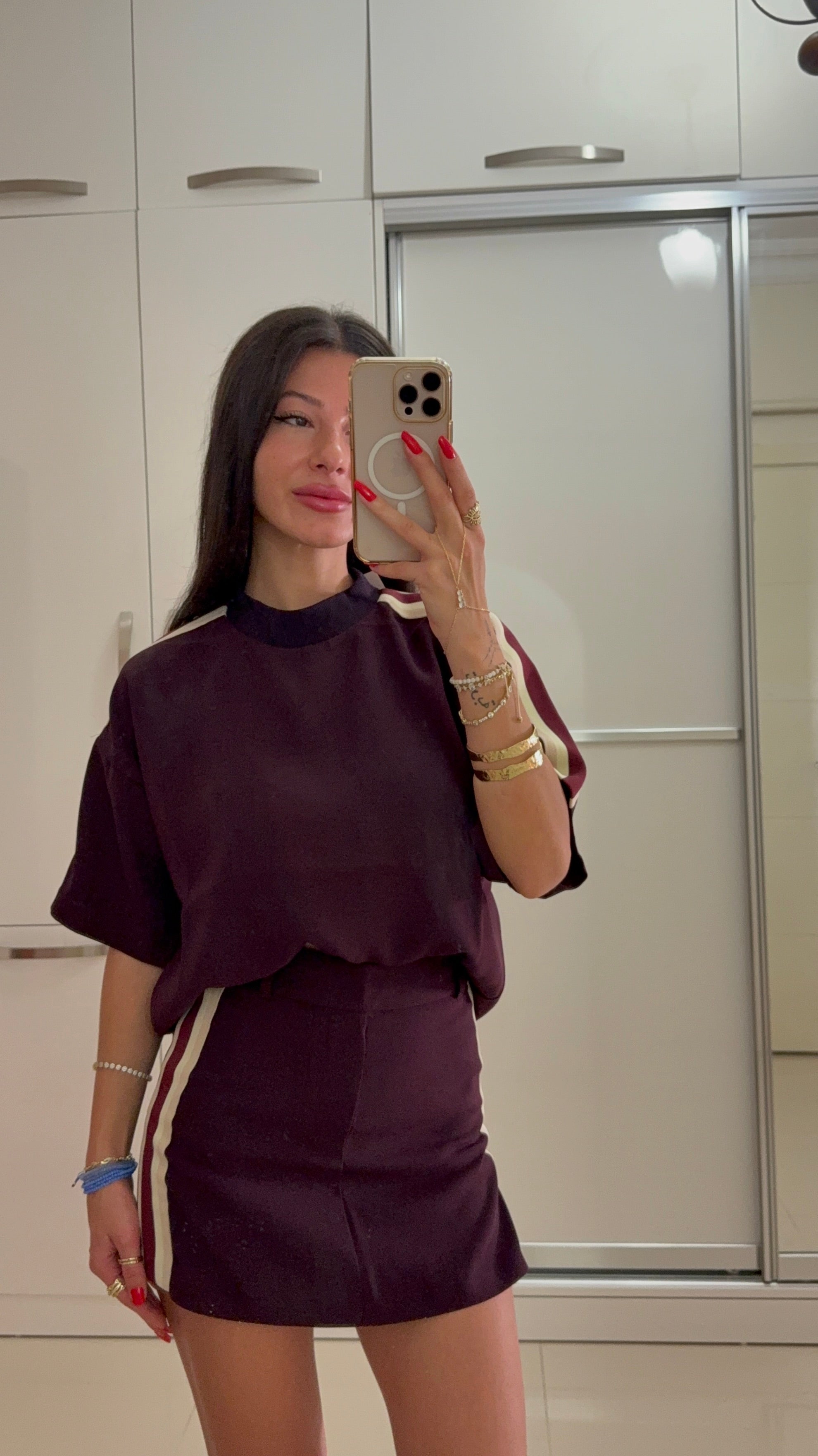 Şort etek & bluz takkm