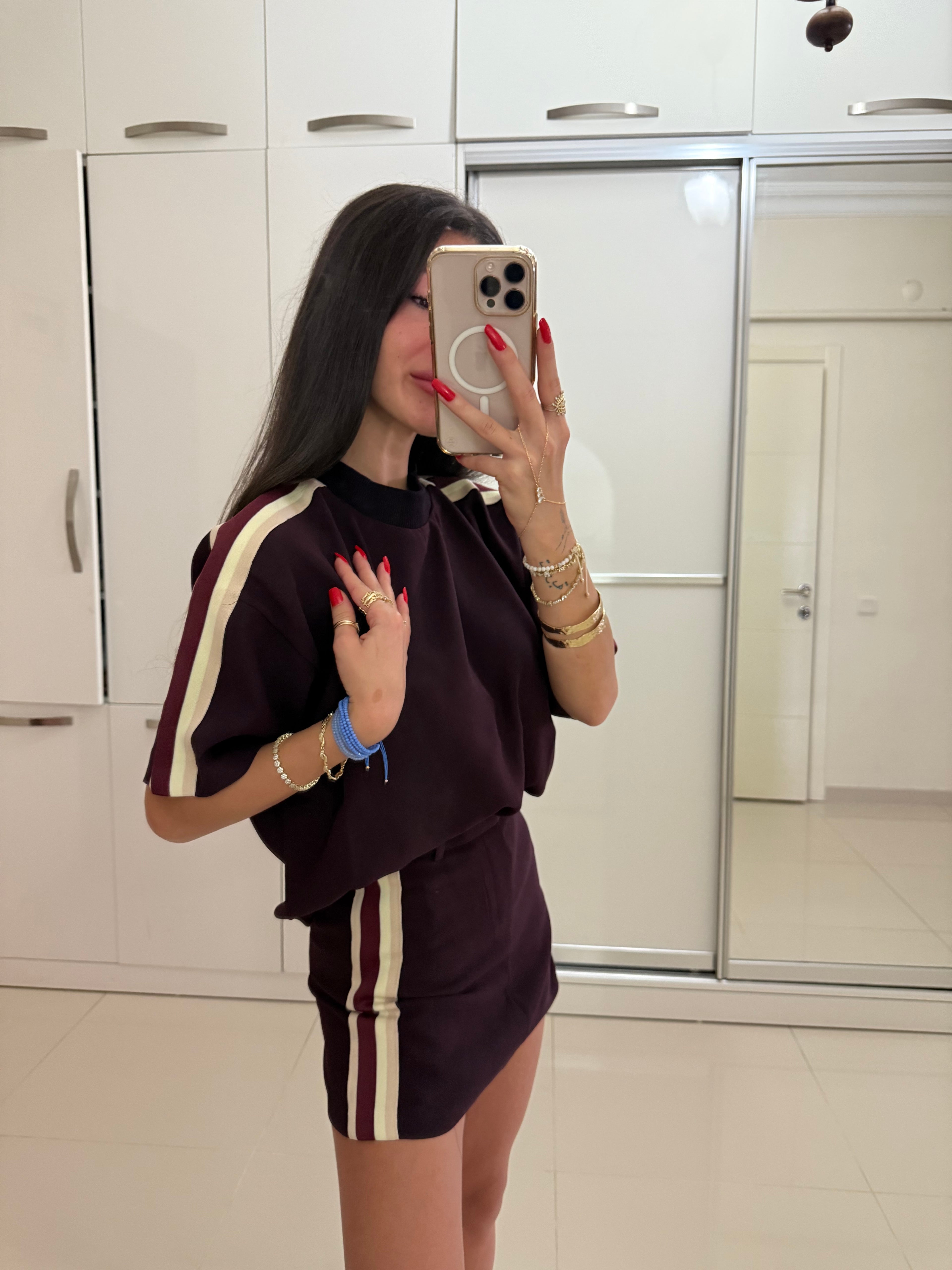 Şort etek & bluz takkm