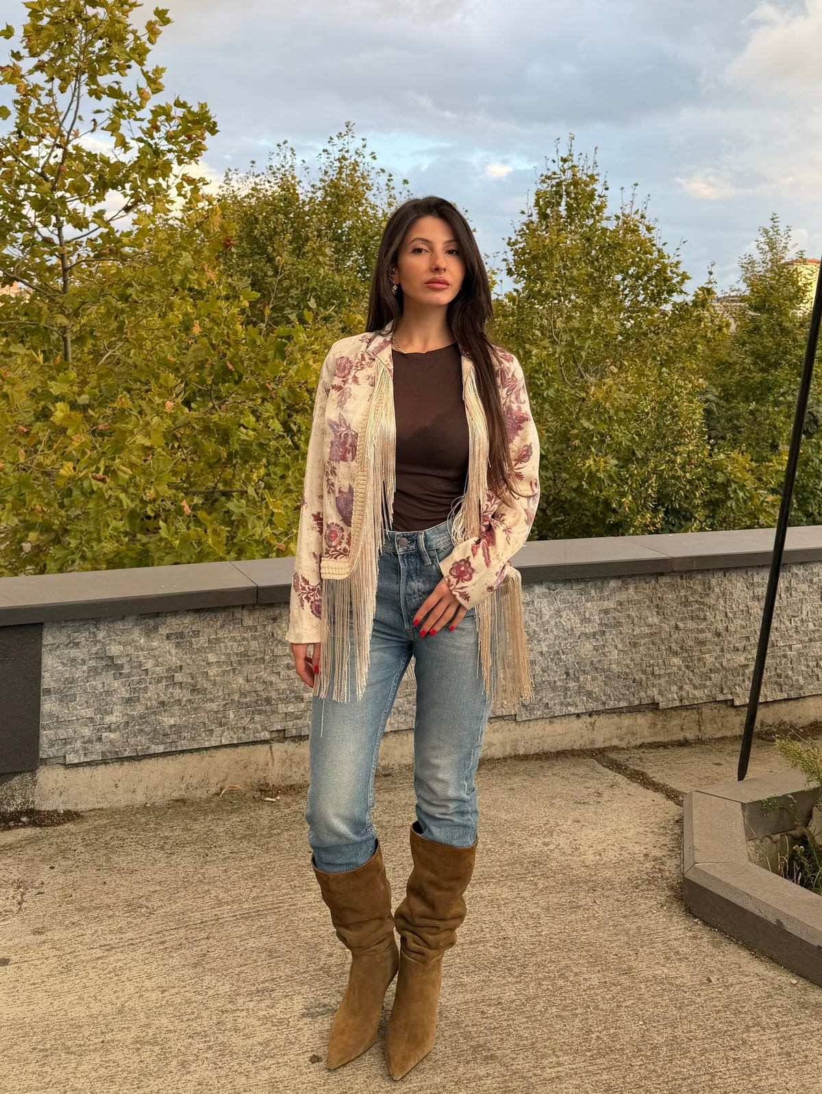 Tasarım püskül model ceket