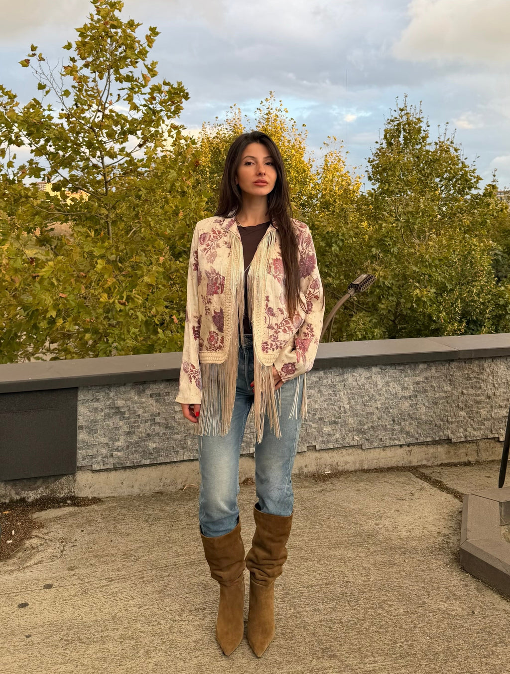 Tasarım püskül model ceket
