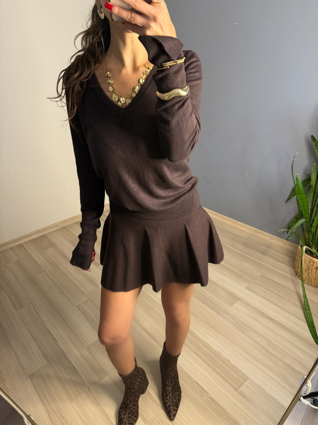 Pileli acı kahve etek