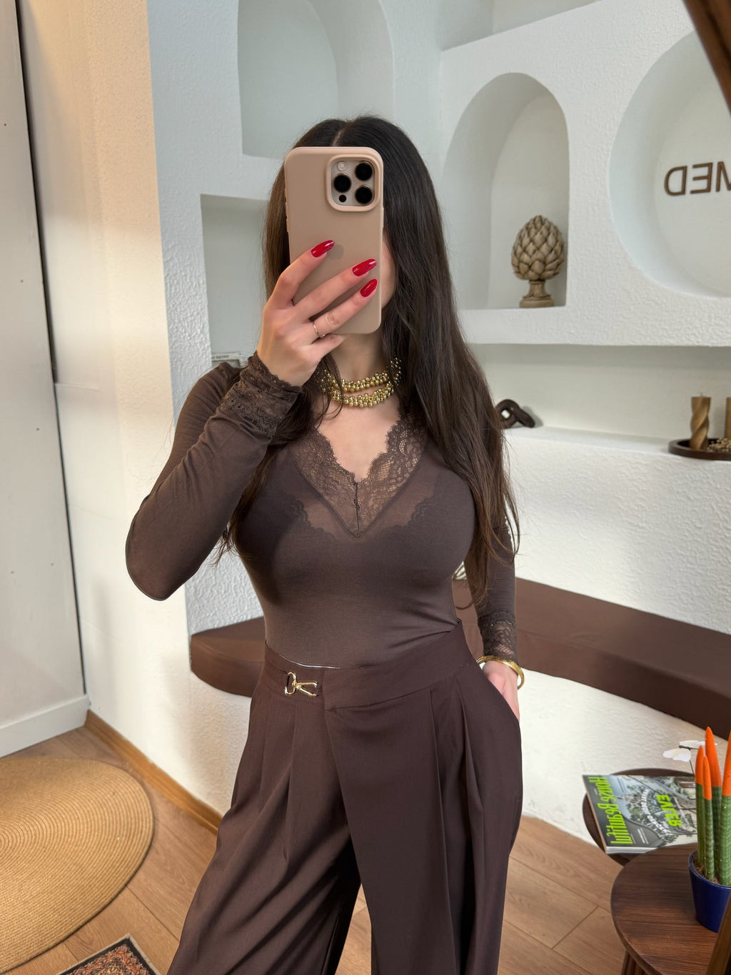 İntms Kaşmir transparan bluz