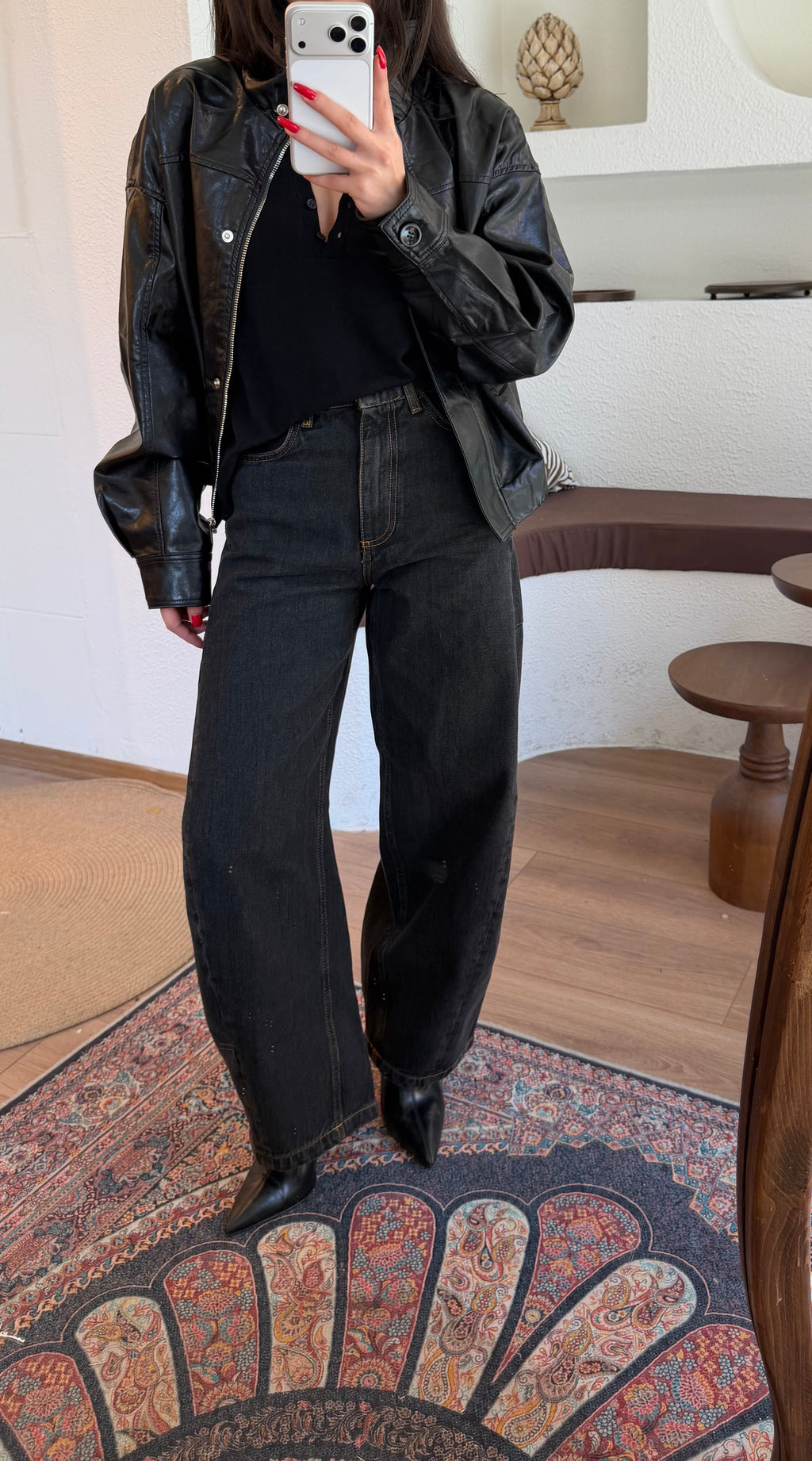 Zra barrel jean