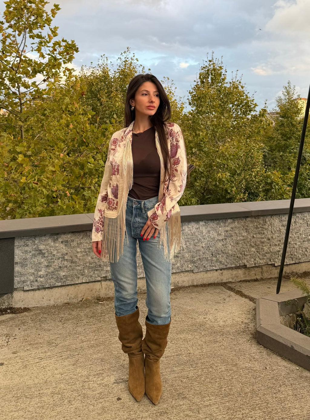 Tasarım püskül model ceket