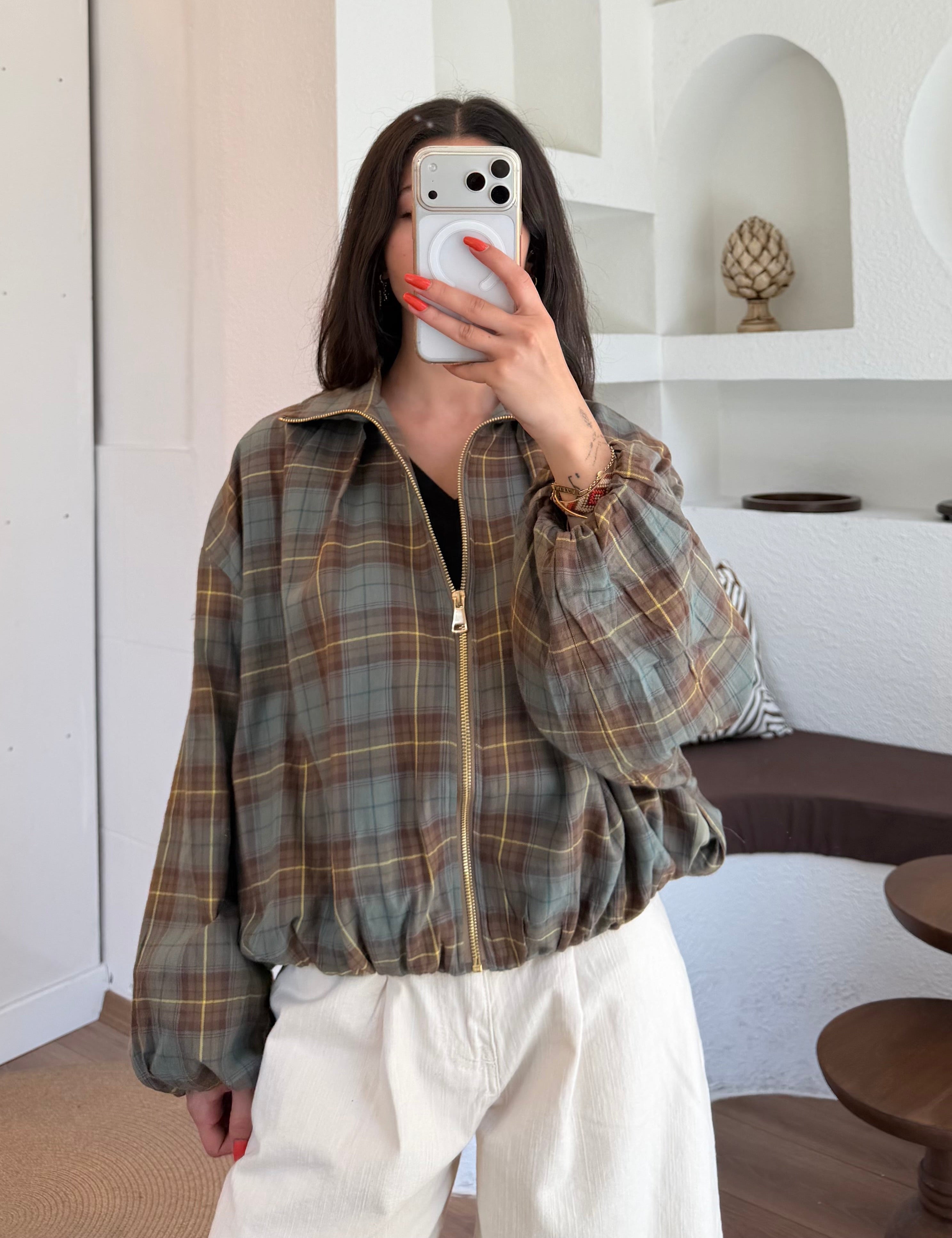 Ekose bomber ceket