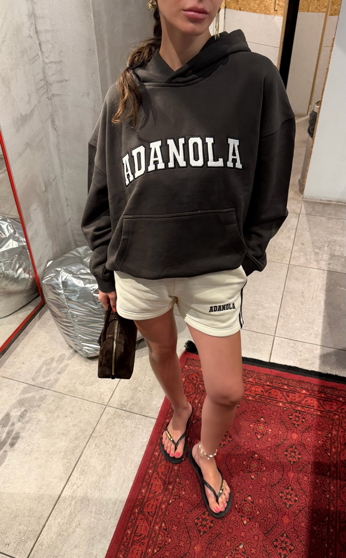 Adanola yan şeritli şort