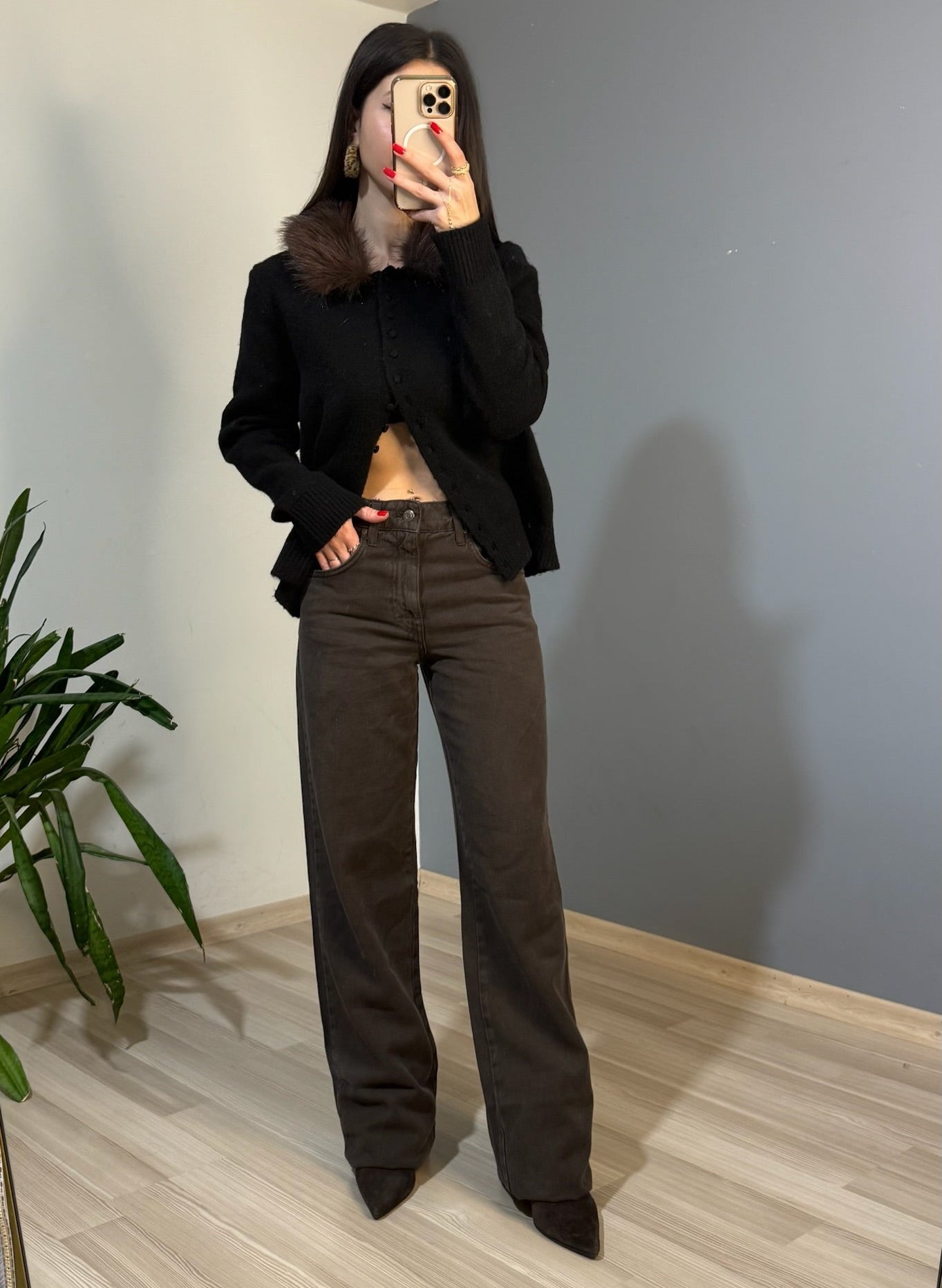 Mng Koyu kahve premium jean