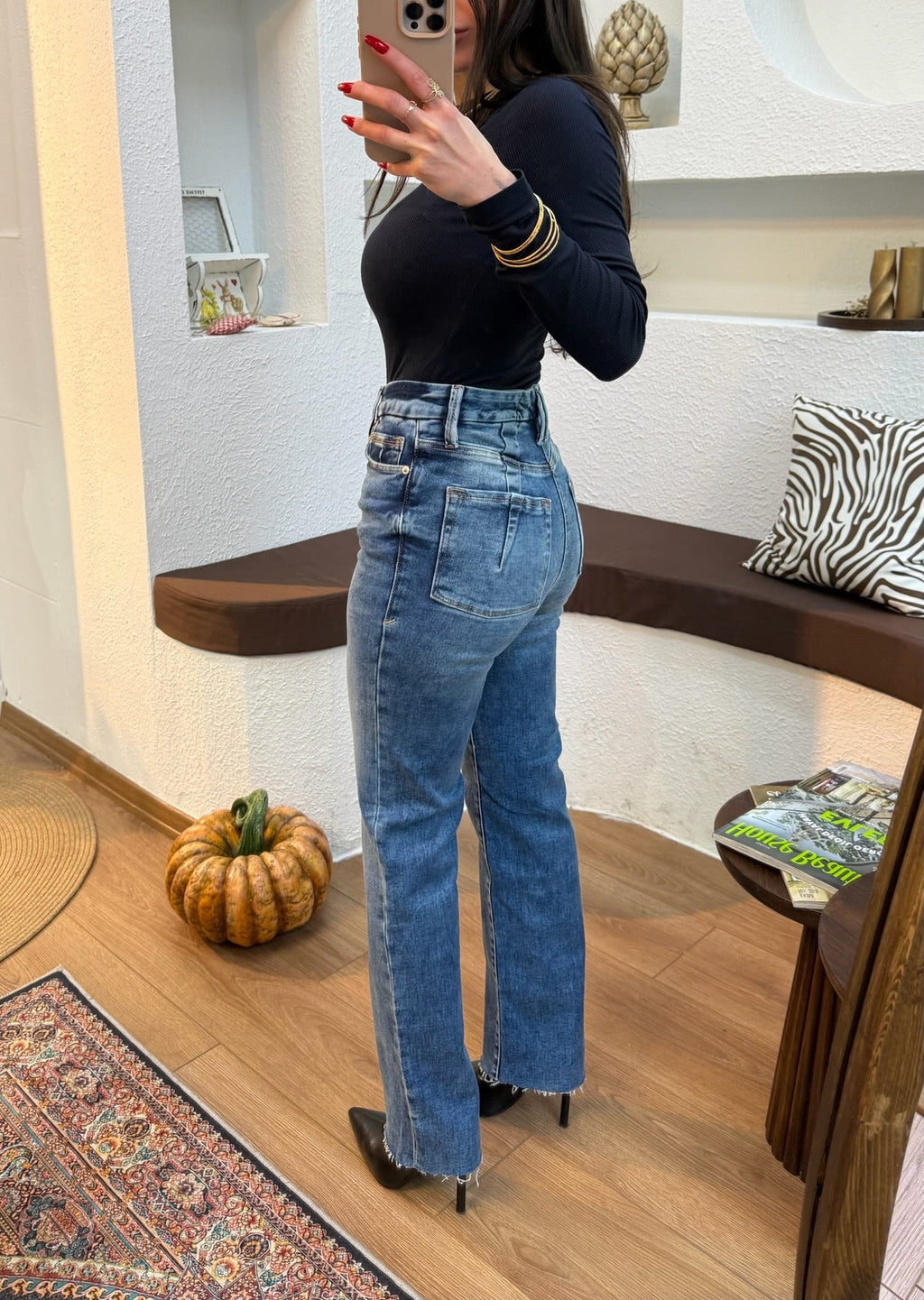 G.A. Straight fit Likralı jean