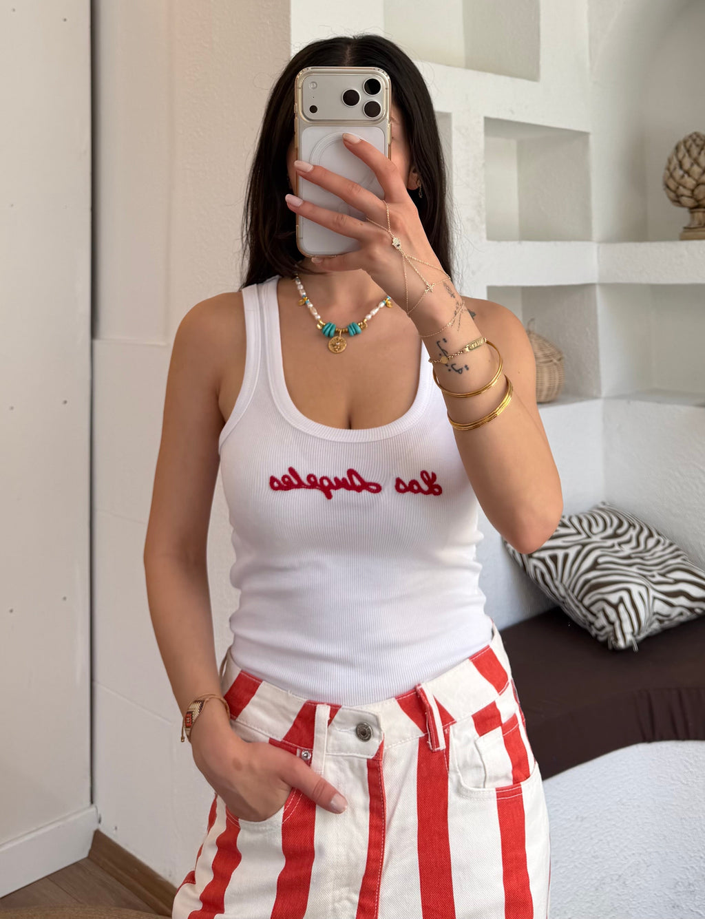 Los angeles dikişli atlet