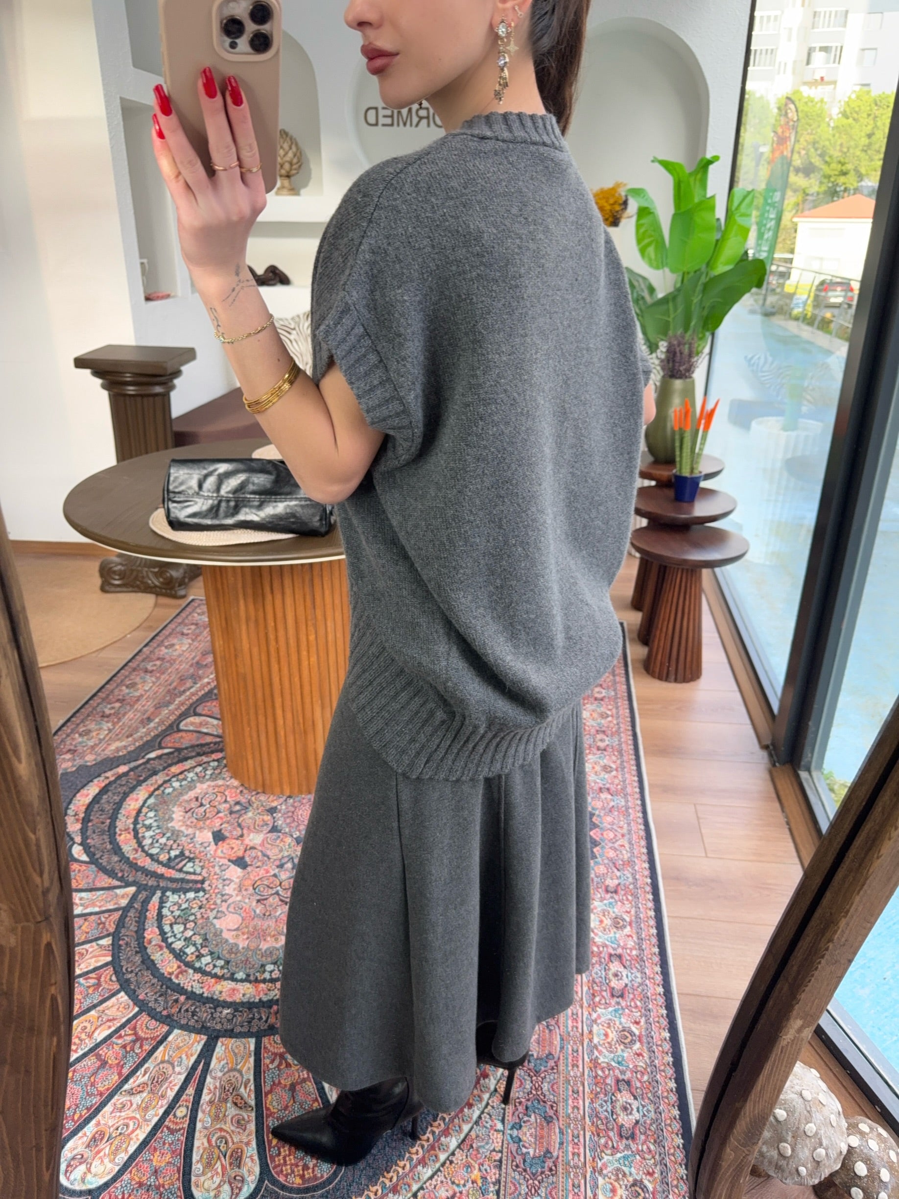 Verev triko gri süveter