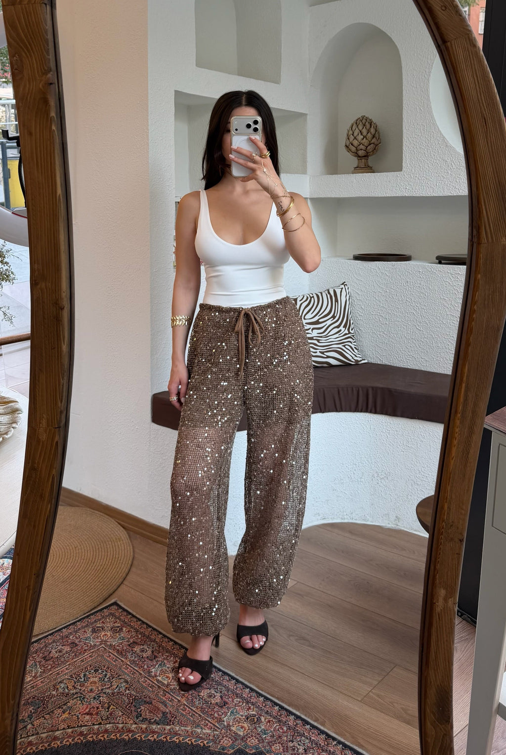 Pullu şort astarlı pantolon