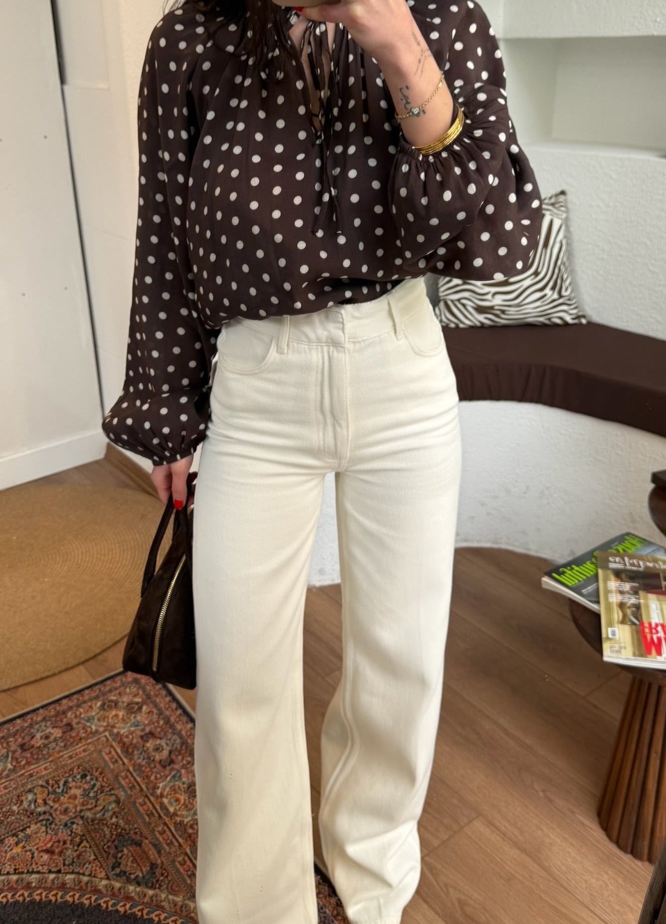 Zra bol paça beyaz jean