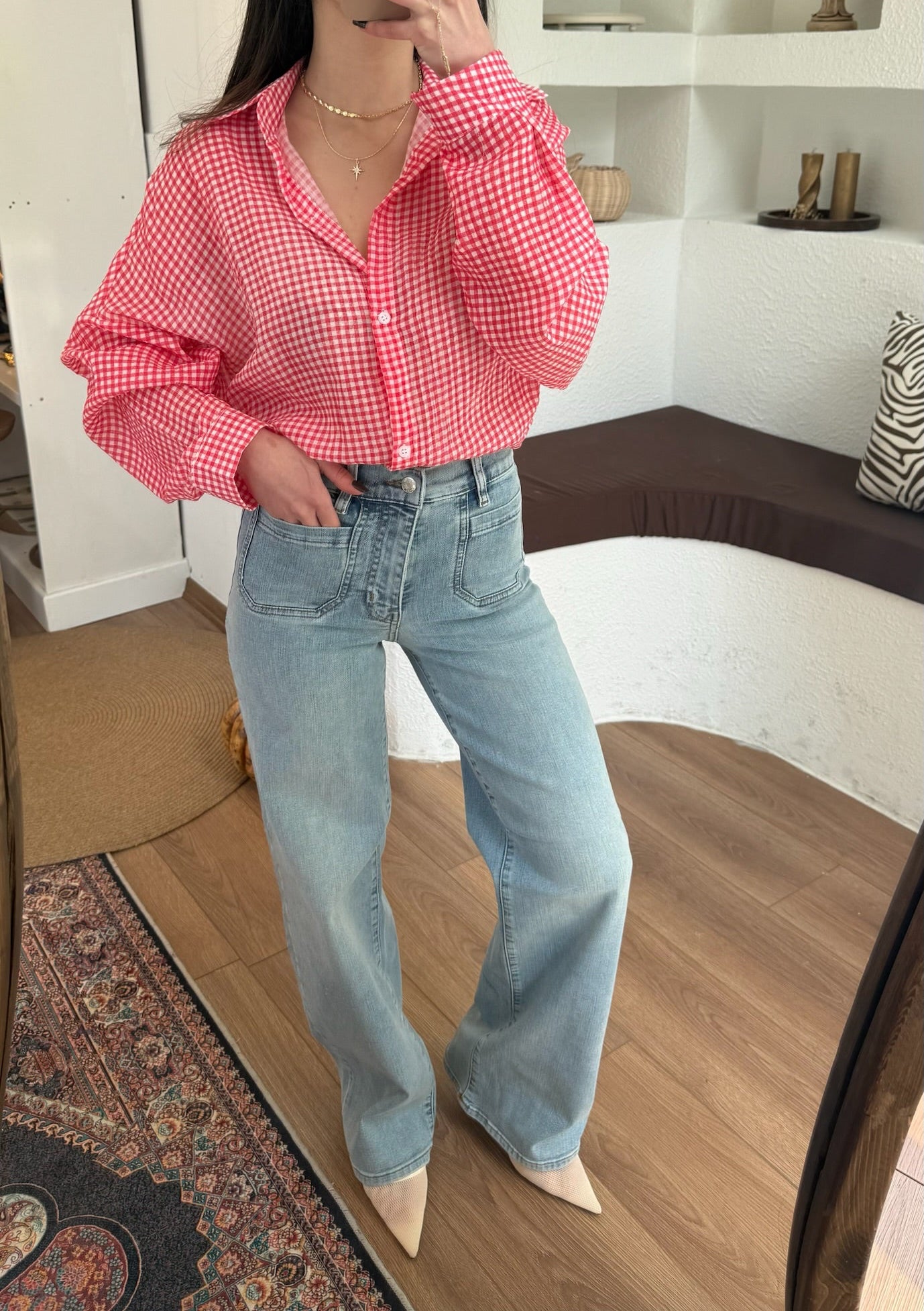 Frame ön cepli likralı jean