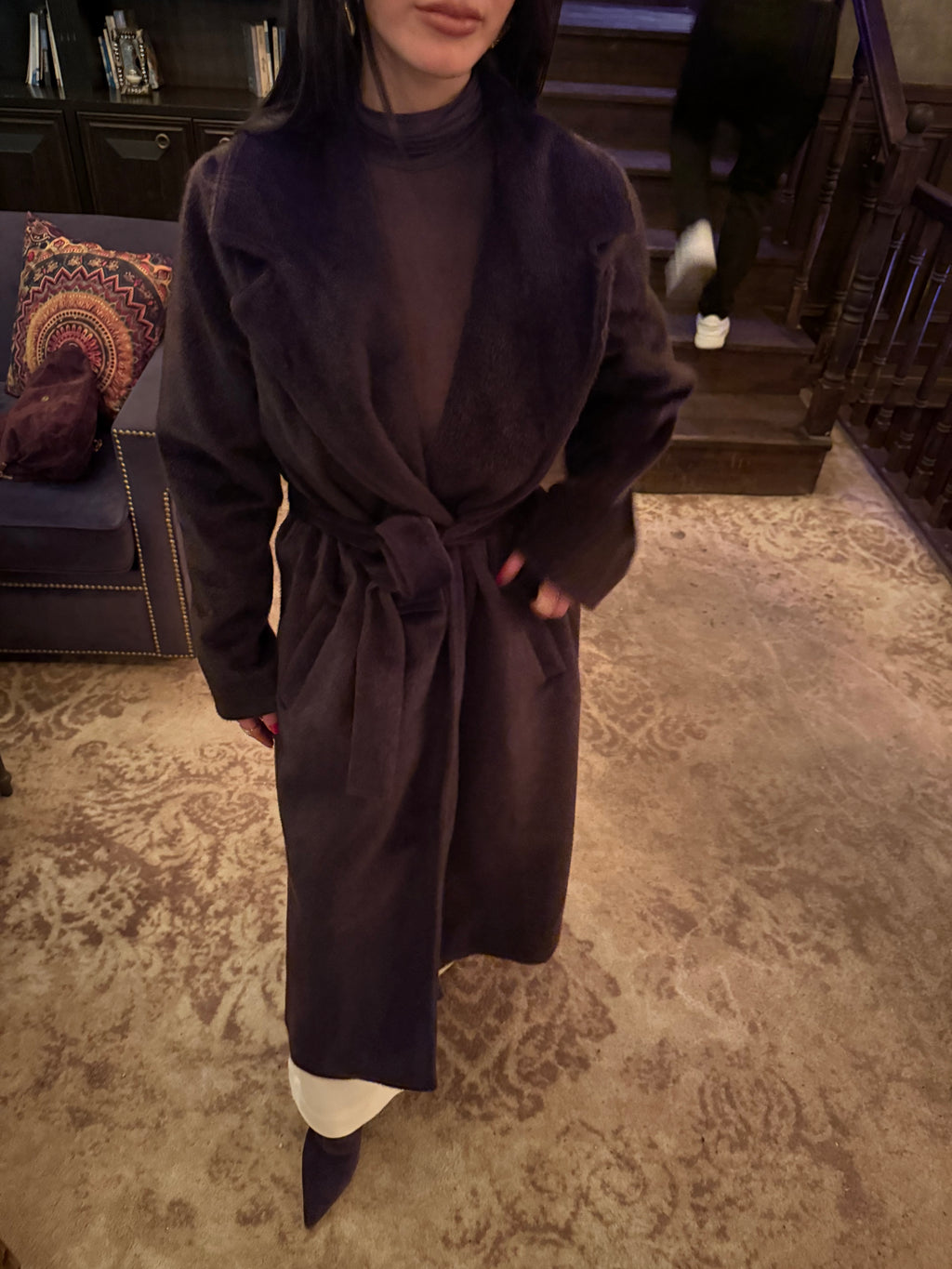 Acı kahve Kırçıl kürk kaban