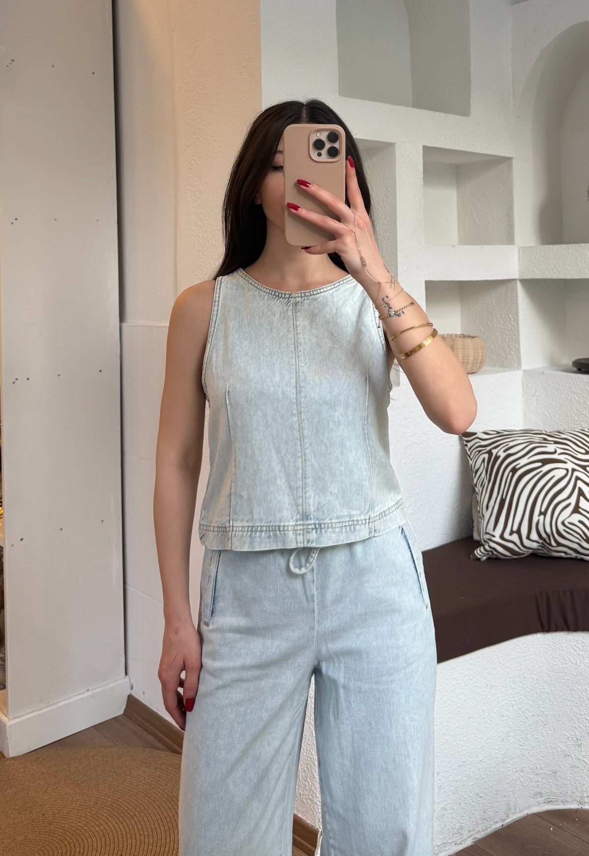 Zra tensel denim takım