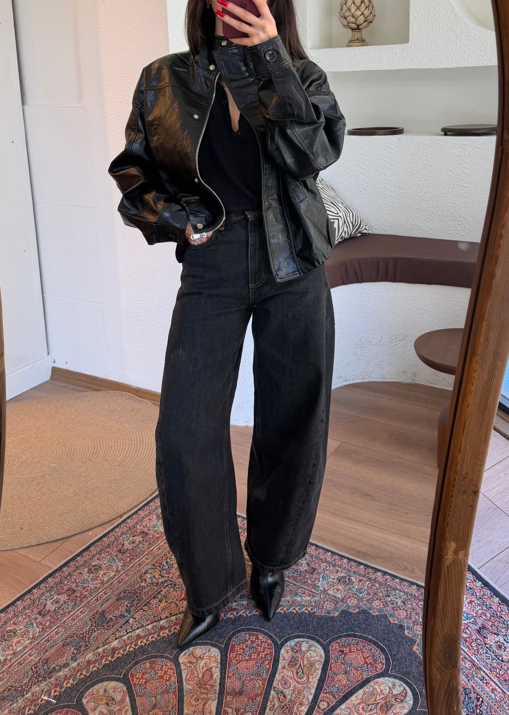 Zra barrel jean