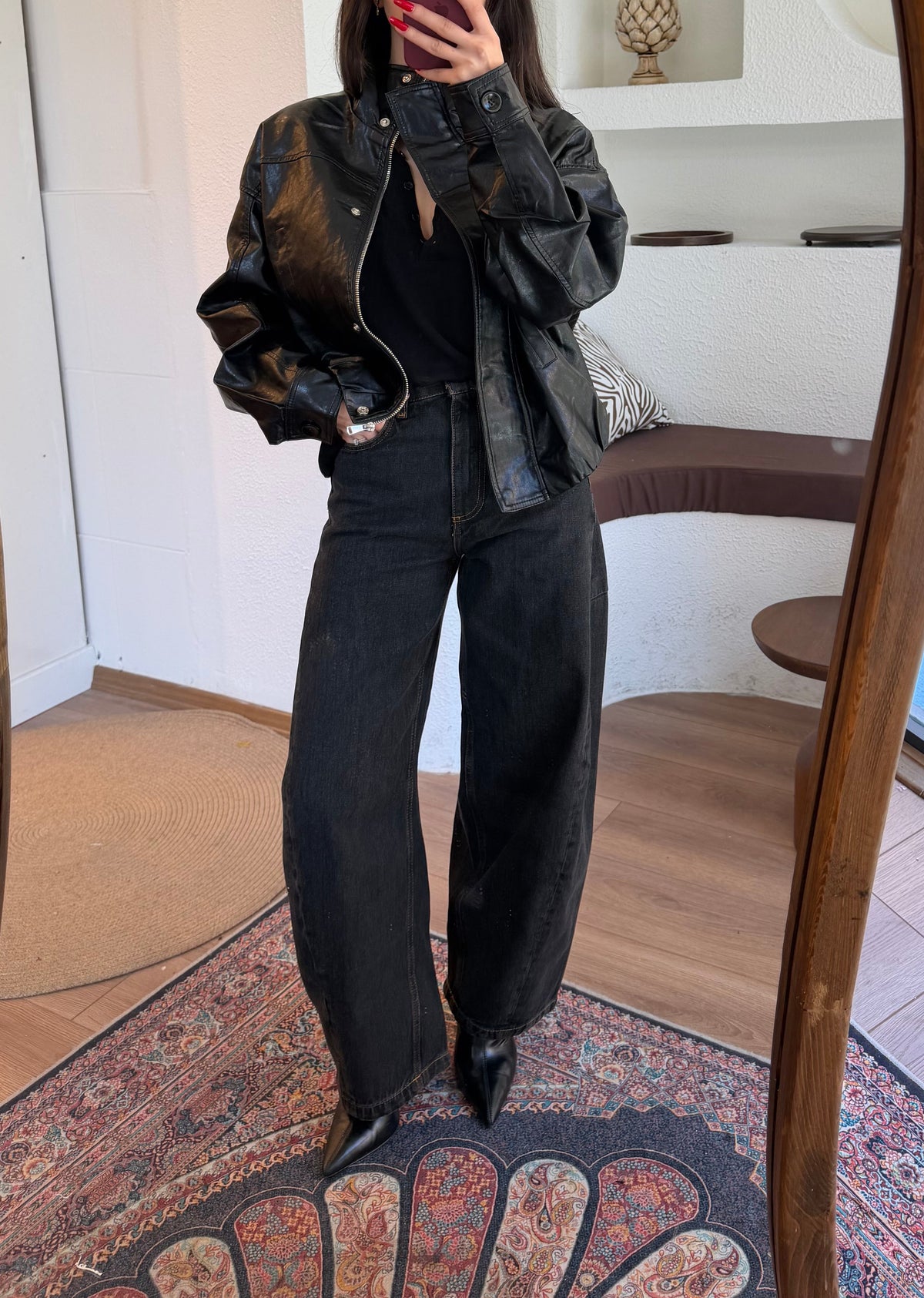 Zra barrel jean