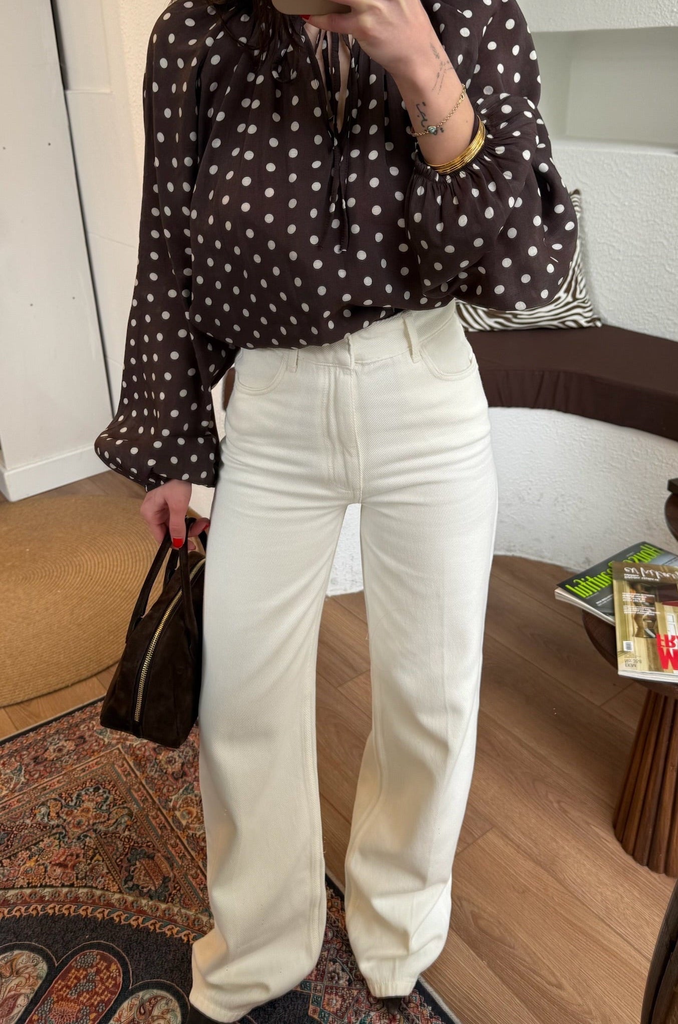 Zra bol paça beyaz jean