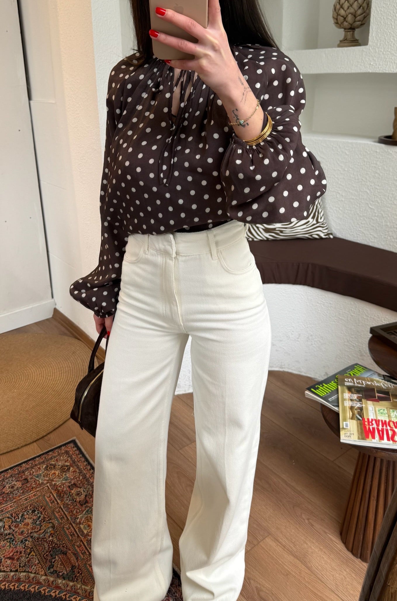 Zra bol paça beyaz jean