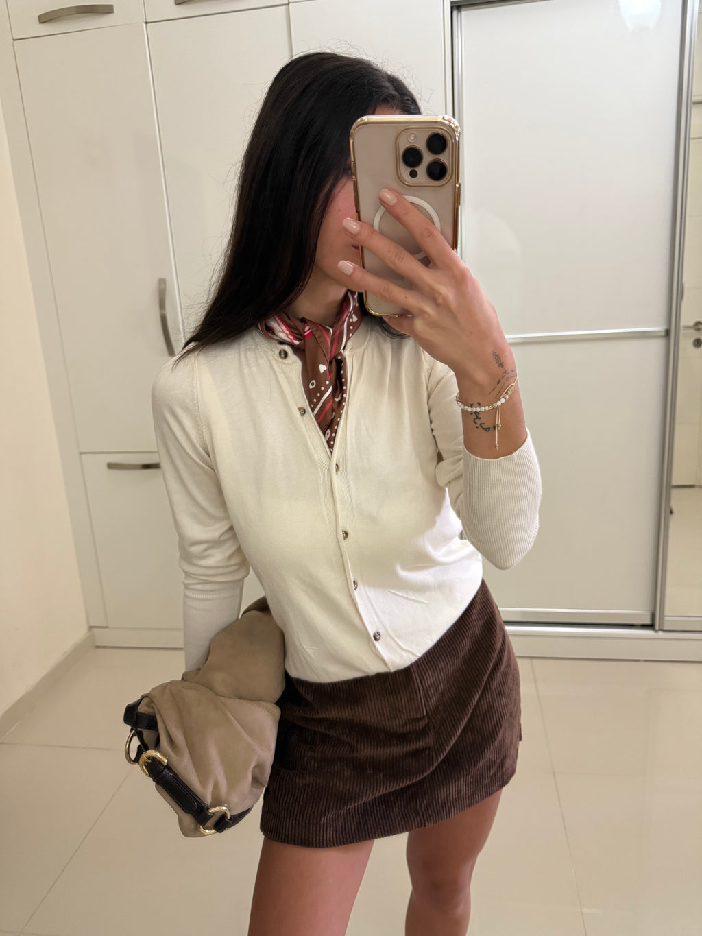 Kadife içten şortlu etek