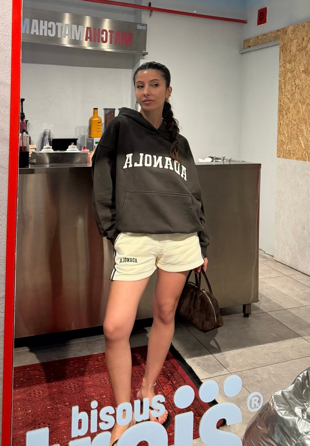 Adanola yan şeritli şort