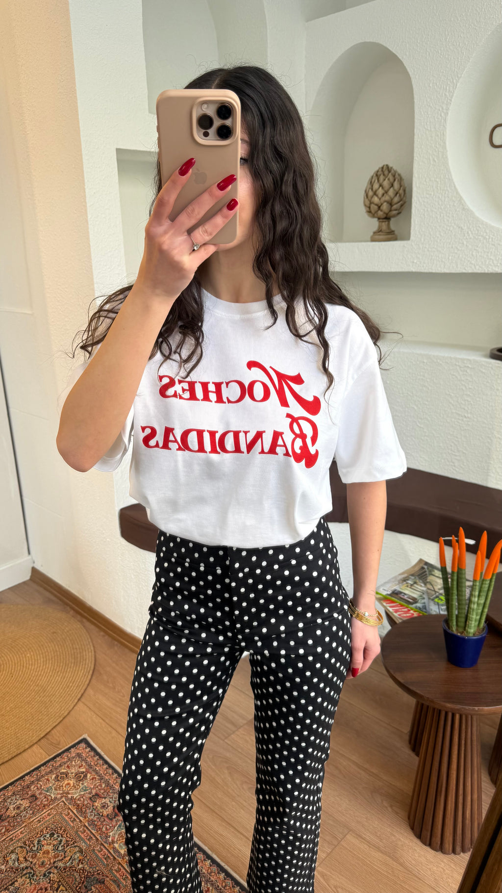 Noches baskılı tişört