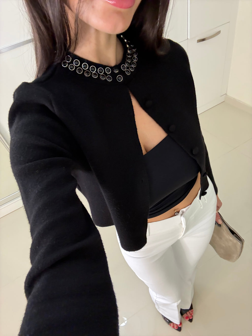 Orj Mng Taş detaylı hırka