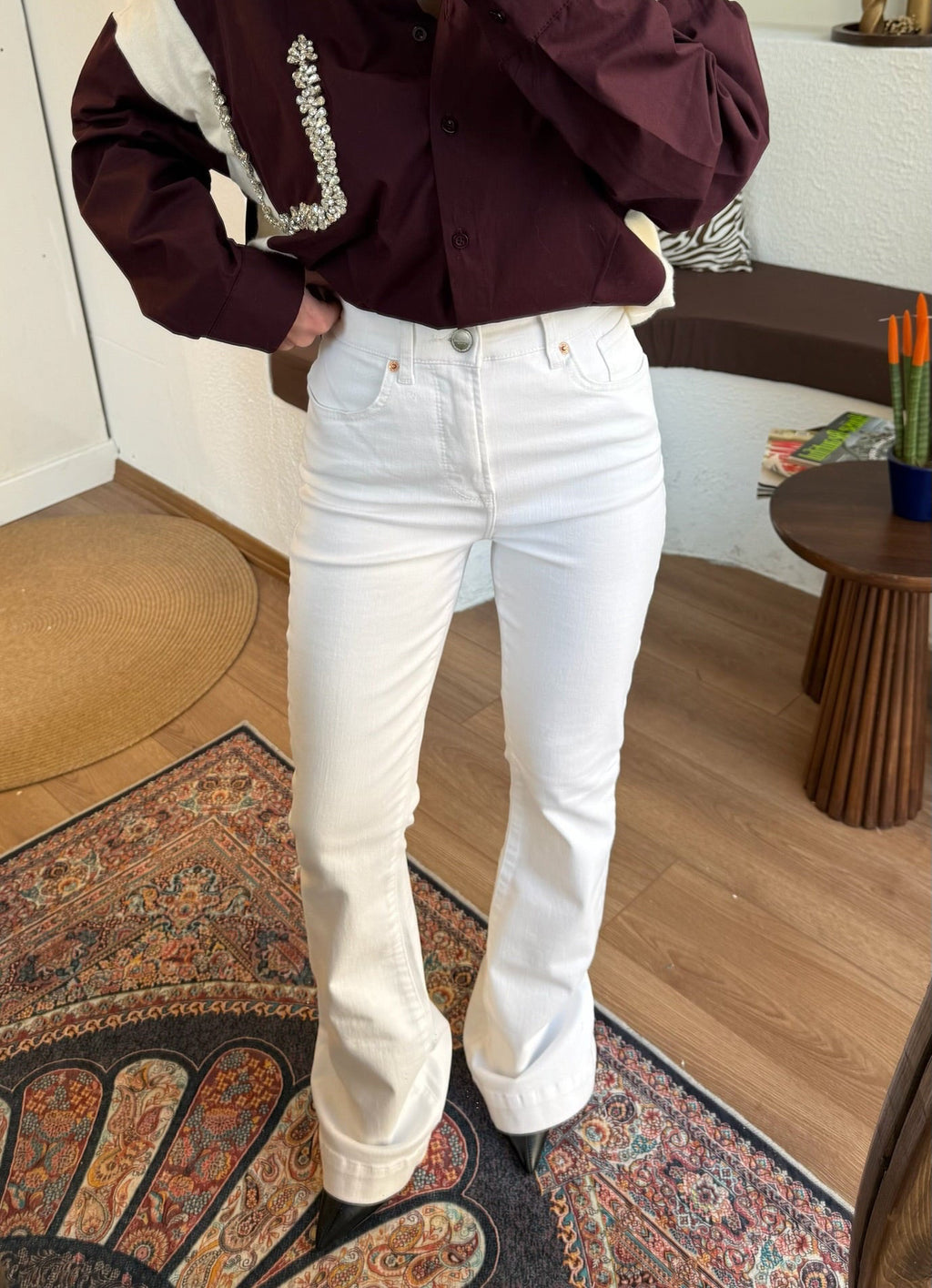 R.İ. Flare model likralı jean