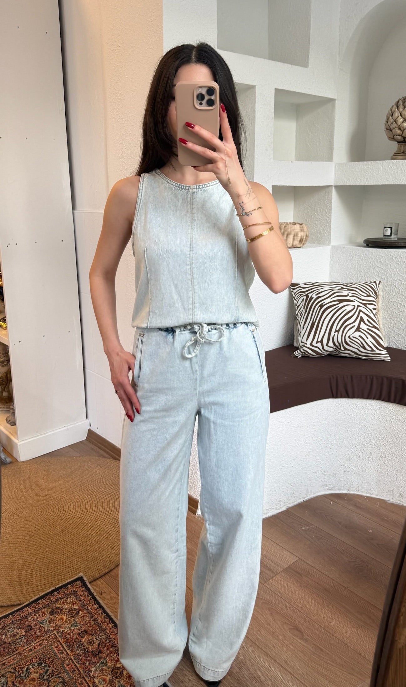 Zra tensel denim takım