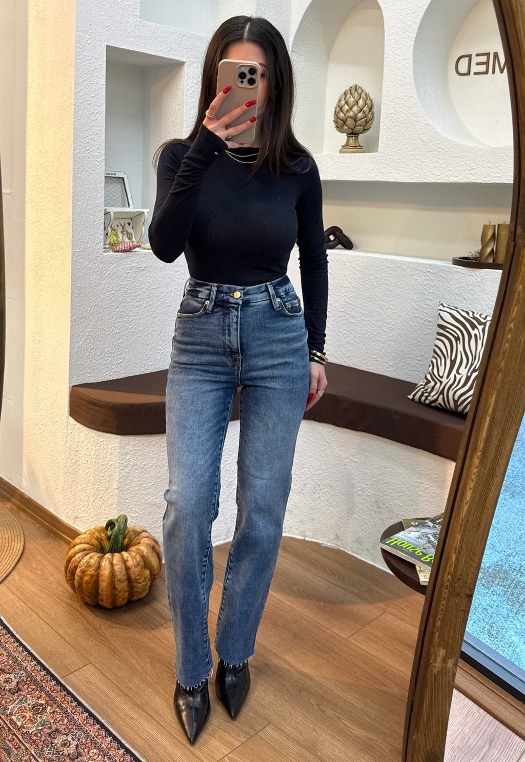 G.A. Straight fit Likralı jean