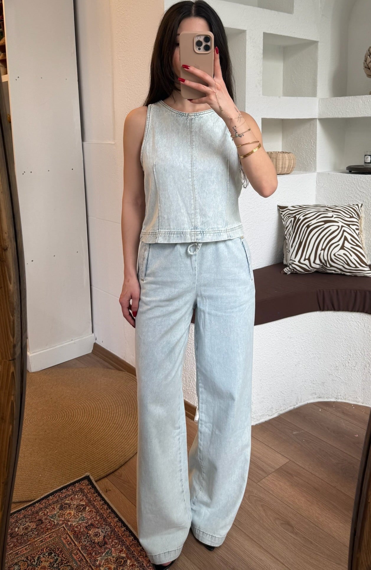 Zra tensel denim takım