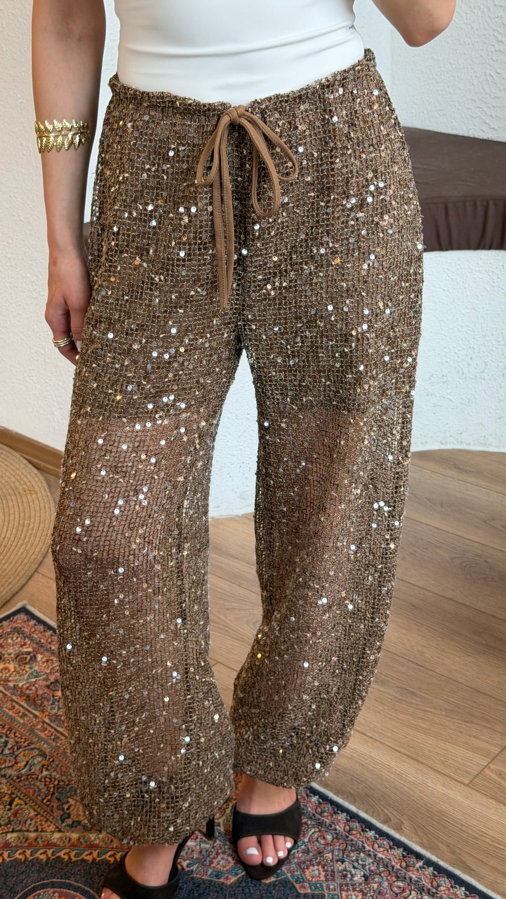 Pullu şort astarlı pantolon