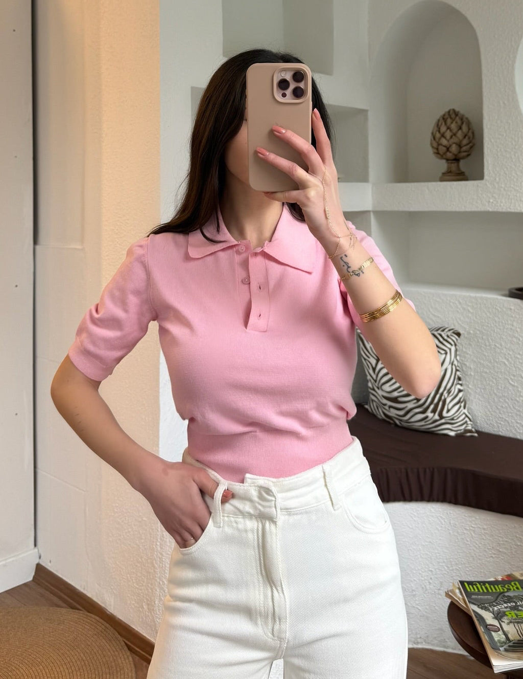 HM polo yaka triko tişört