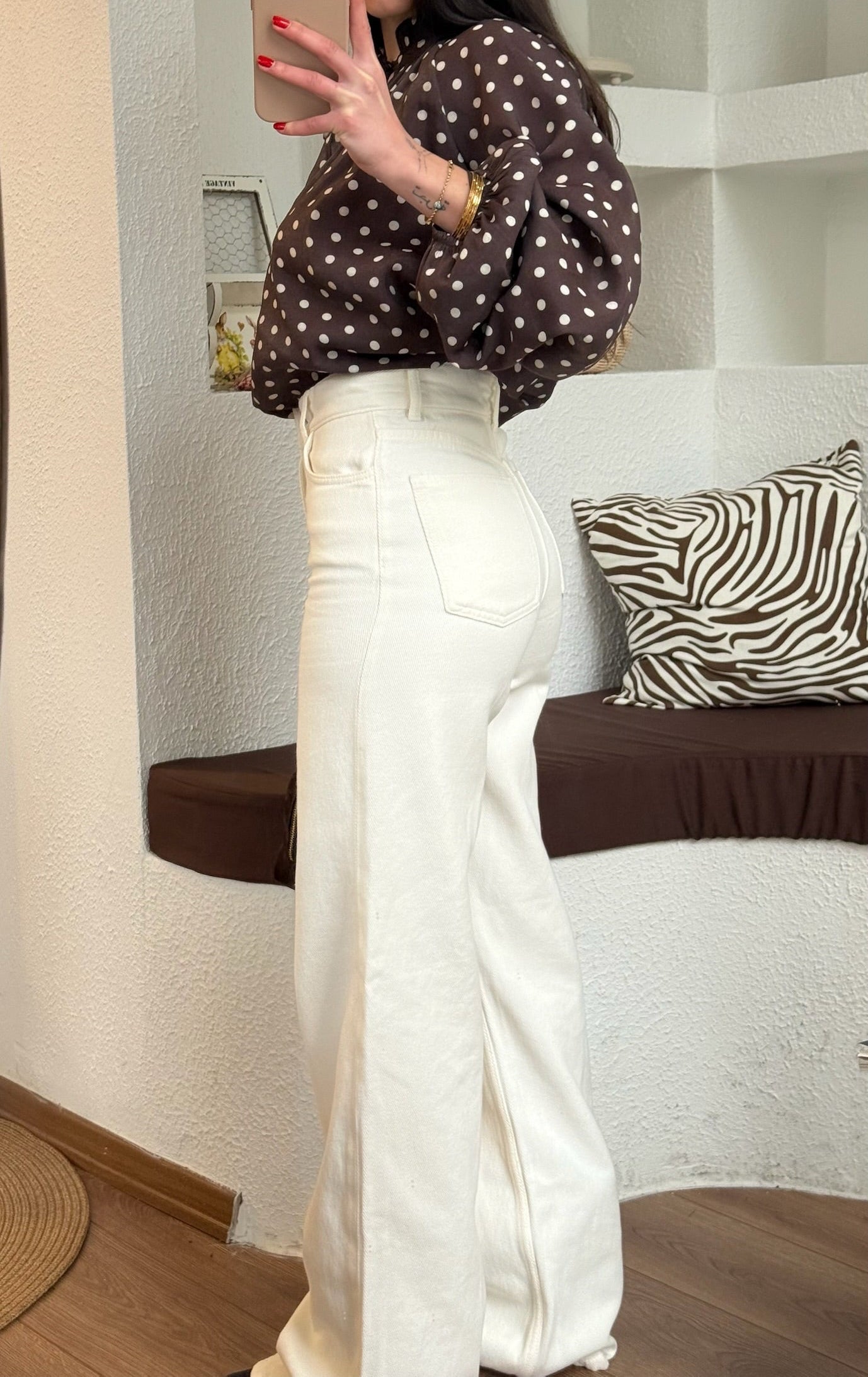 Zra bol paça beyaz jean