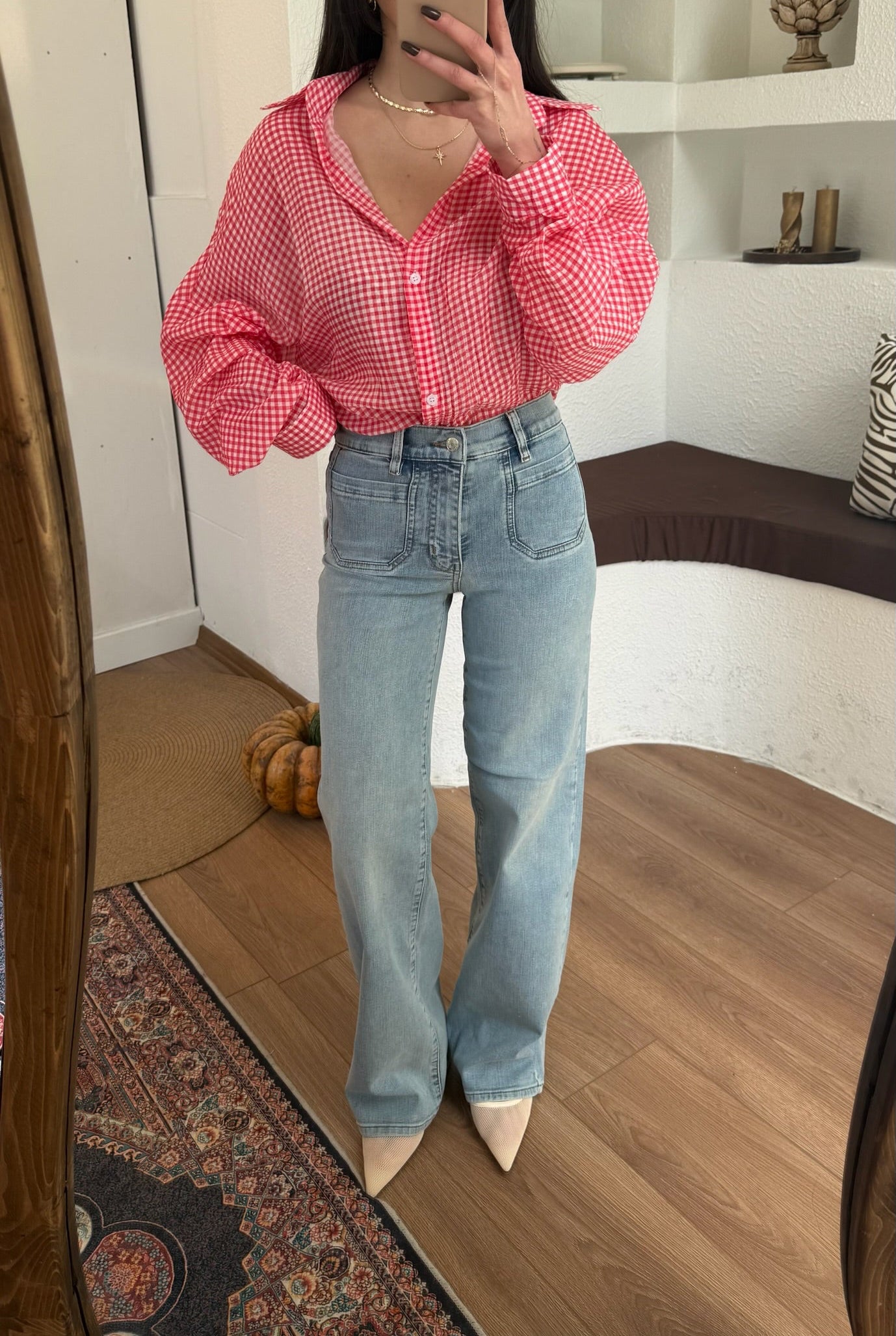 Frame ön cepli likralı jean