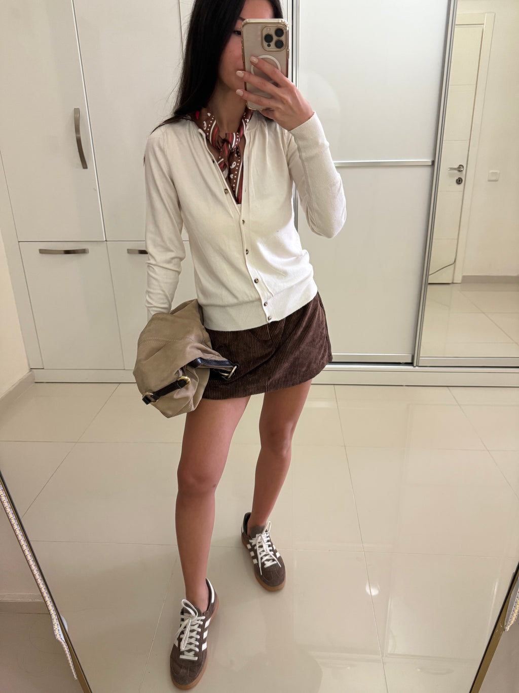 Kadife içten şortlu etek