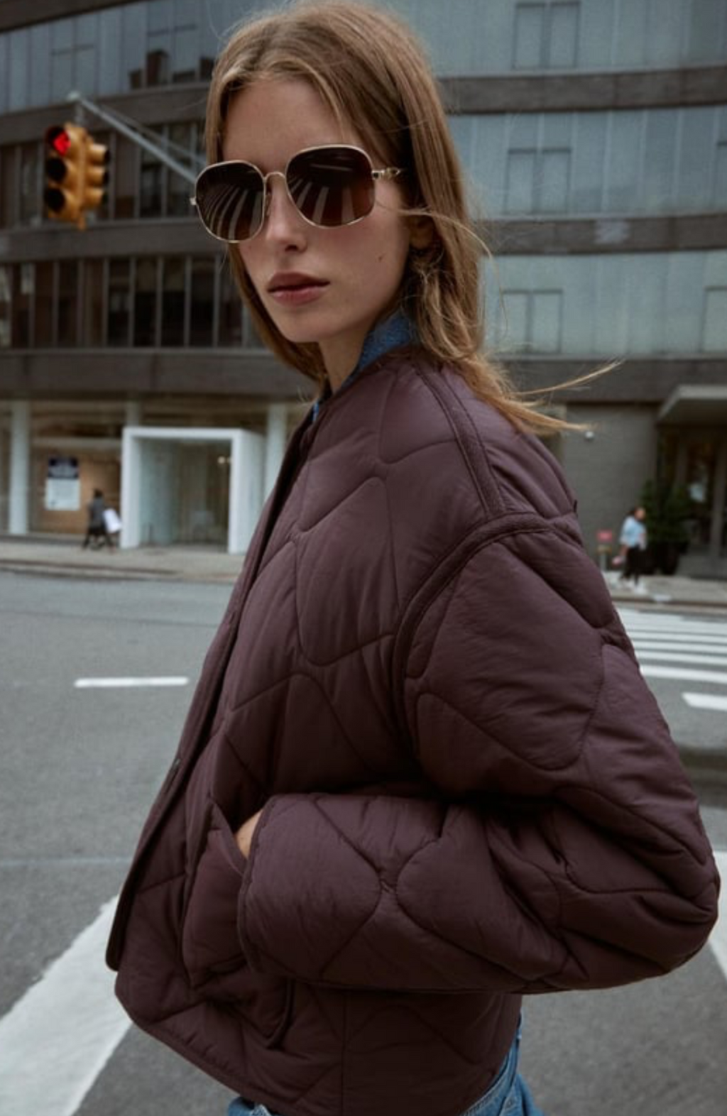 Z-r kapitone acı kahve ceket