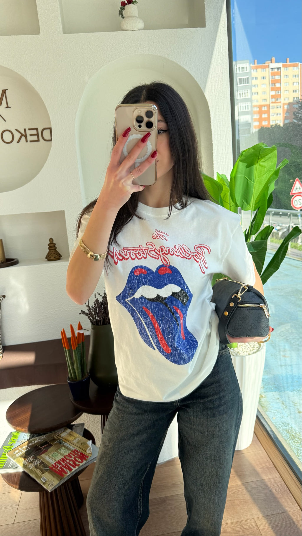 Rollings baskılı tişört