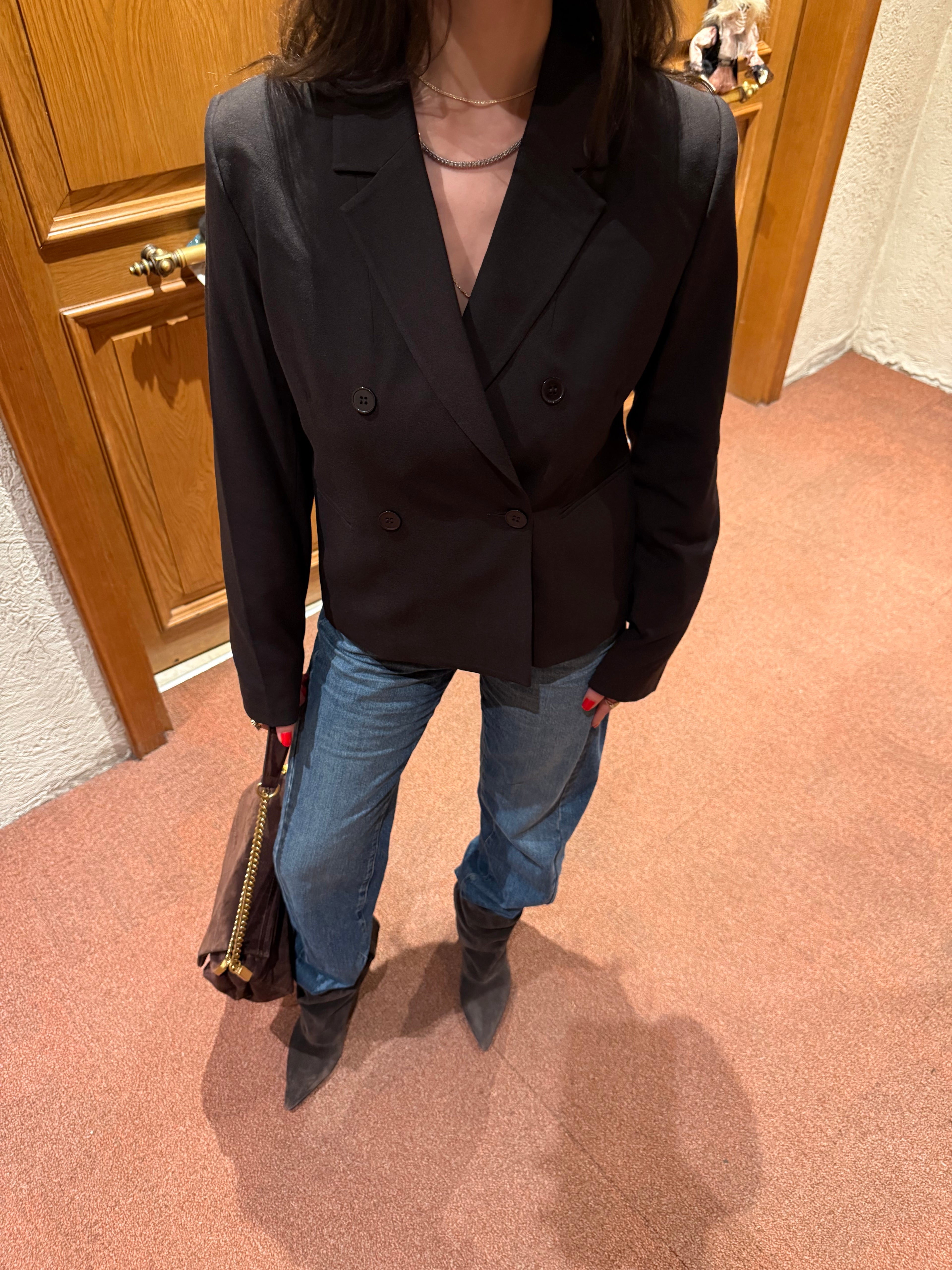 Acı kahve blazer ceket