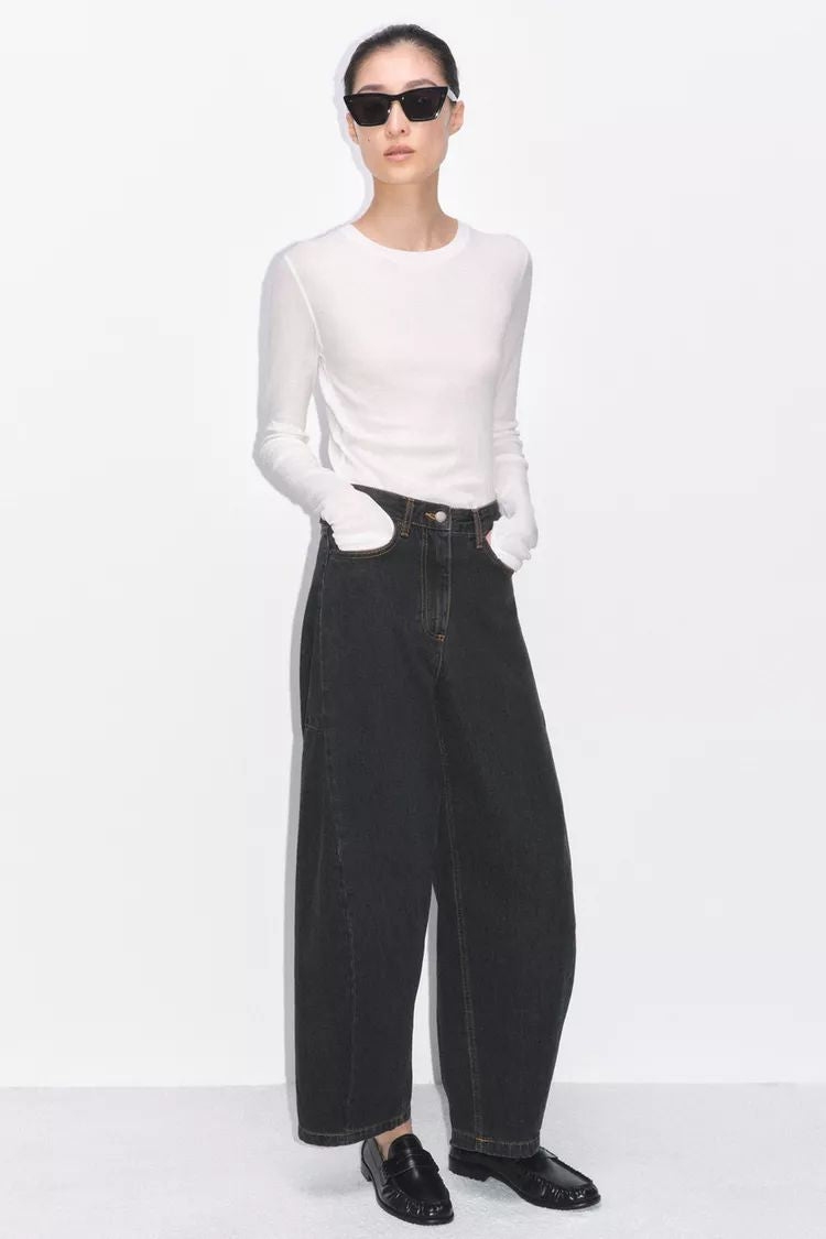 Zra barrel jean