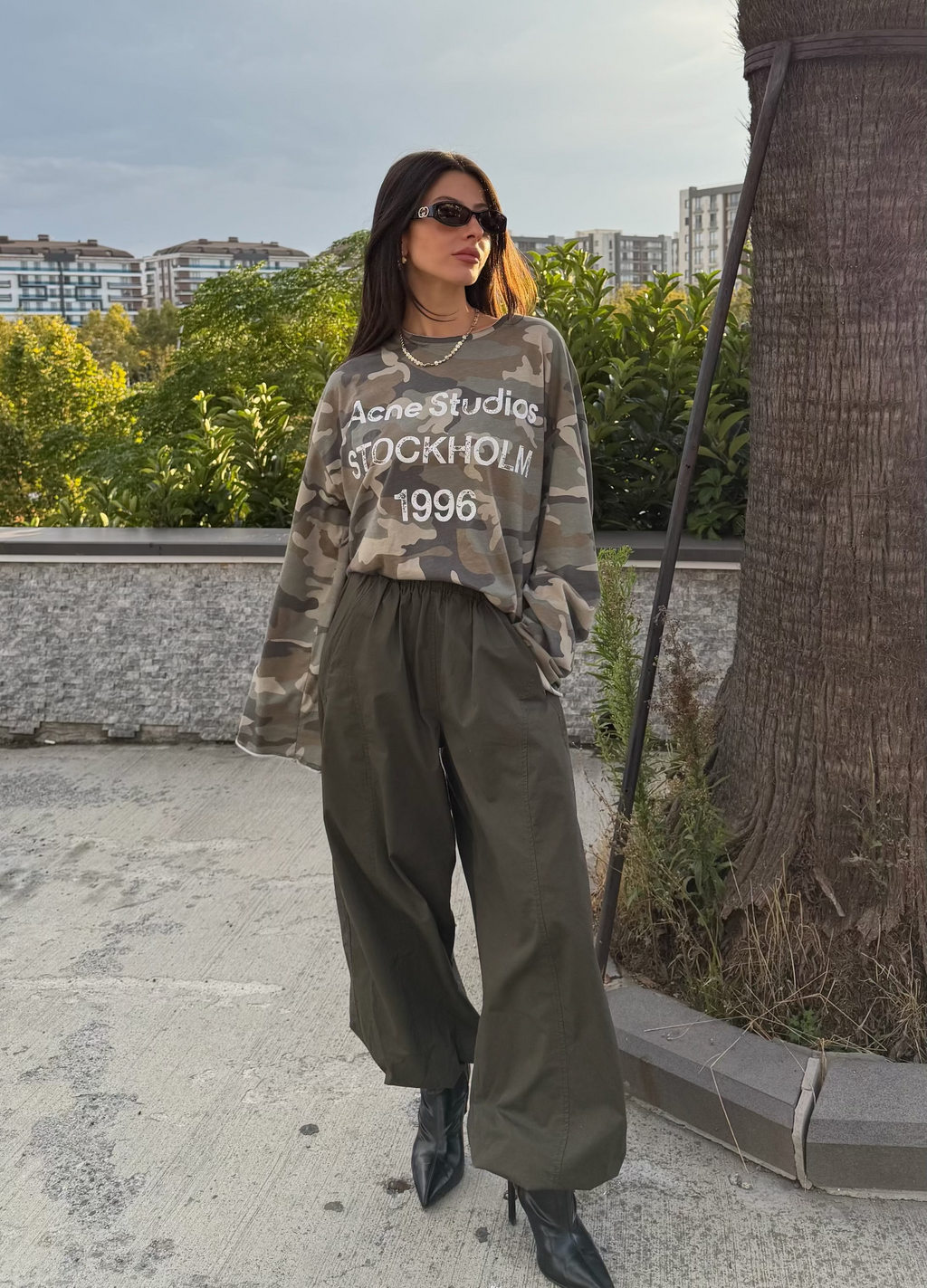 Paraşüt pantolon-haki
